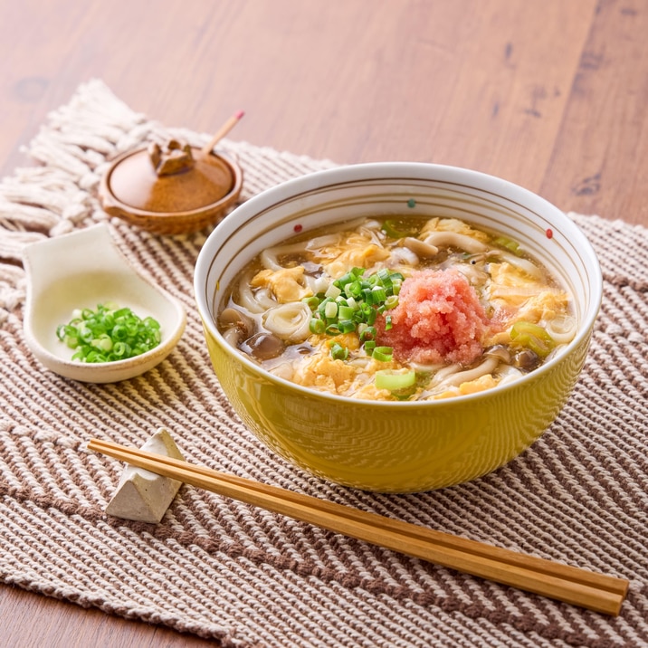 明太子のとろとろかきたまうどん